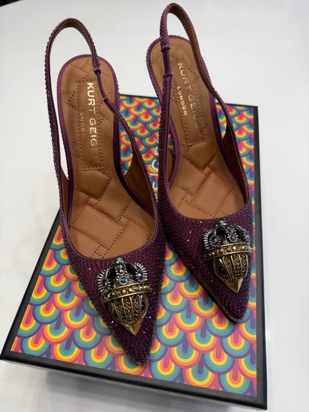 Kurt Geiger Belgravia Slingback Heels Size US6/EUR36